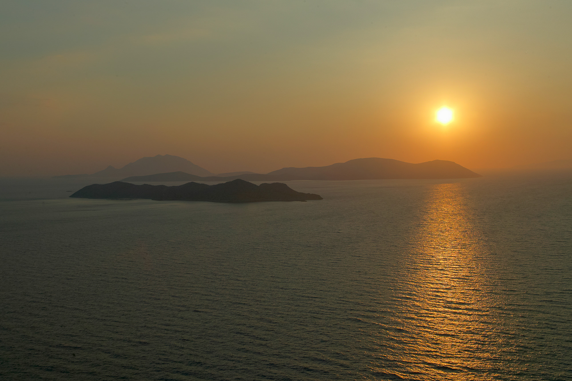 evening atmosphere at Kritinia Castle, Rhodes